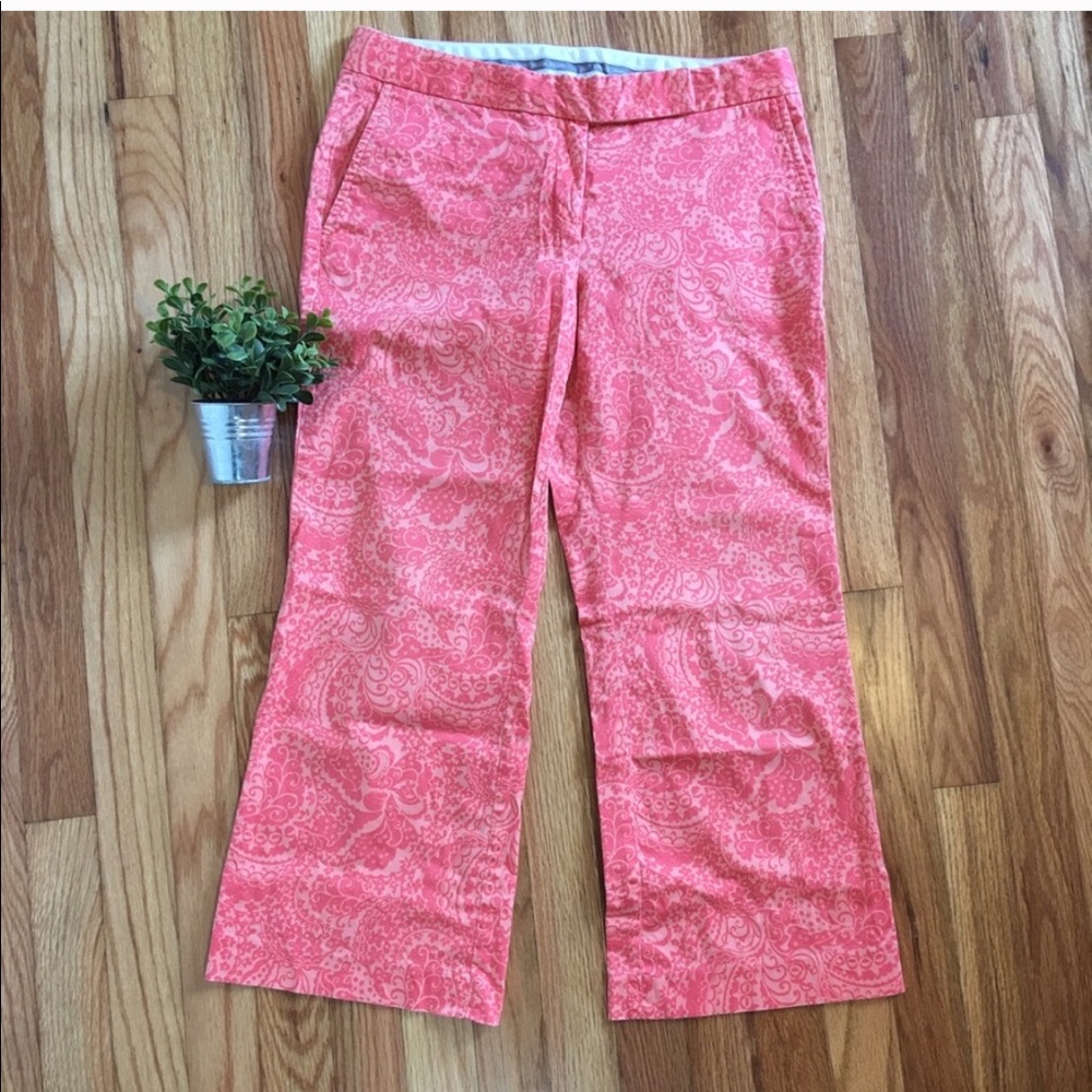 Express Coral Print Capris Size 6 - Picture 1 of 7